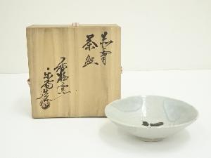 赤膚焼　尾西楽斎造　茶碗（共箱）